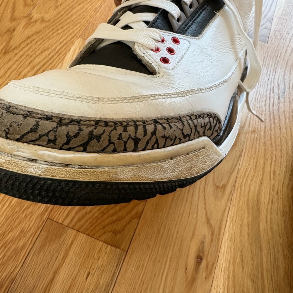 Size 10 - Air Jordan 3 Retro Infrared 23 2014 - Amateur Restoration Customized - Picture 12 of 16